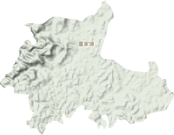童家镇地形图