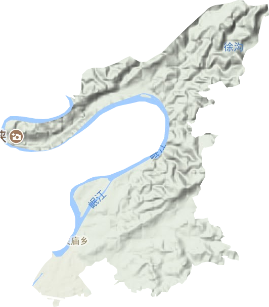 关庙乡地形图