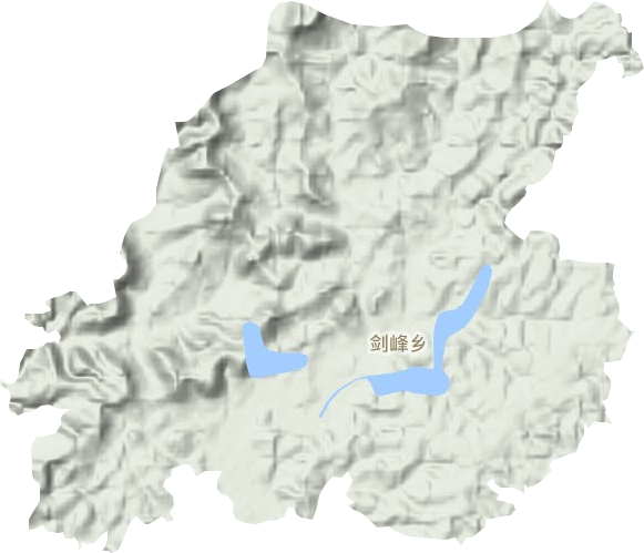剑峰乡地形图