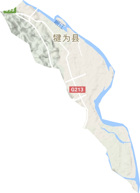 玉津镇地形图