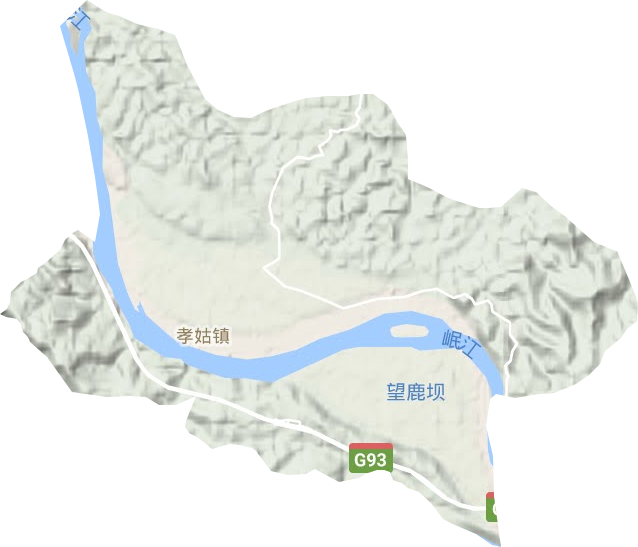 孝姑镇地形图