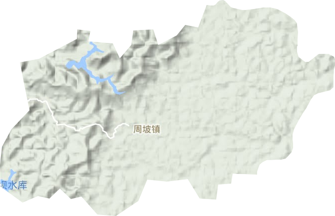 周坡镇地形图