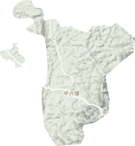 中兴镇地形图