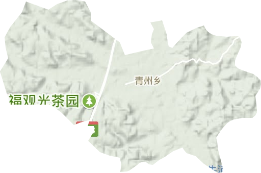 青州乡地形图