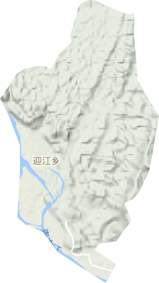 迎江乡地形图