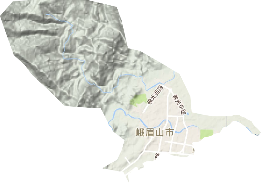 绥山镇地形图