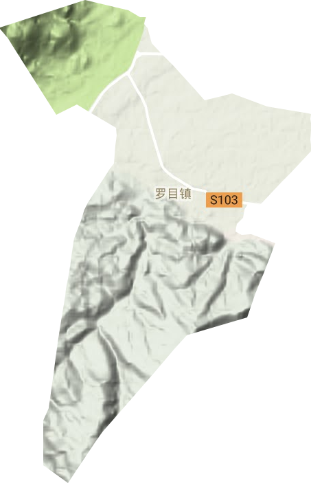 罗目镇地形图