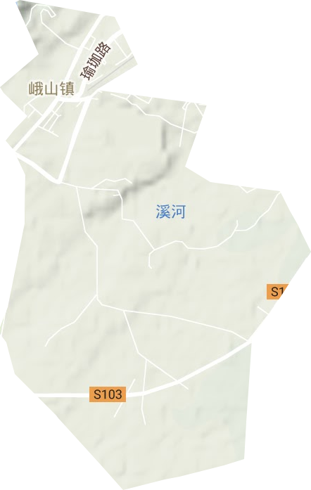 峨山镇地形图