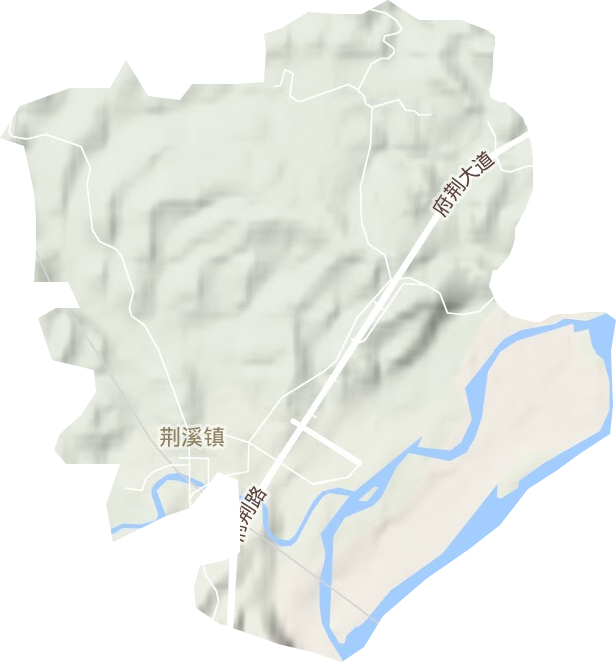 荆溪街道地形图