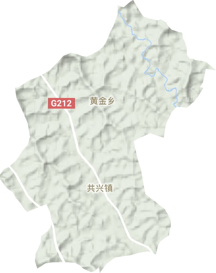 共兴镇地形图