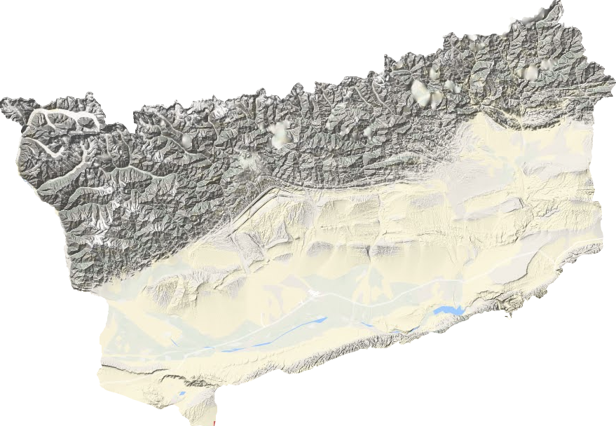 拜城县地形图