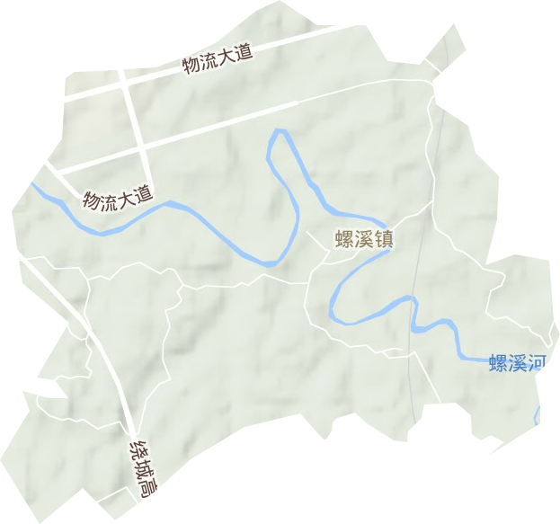 螺溪镇地形图