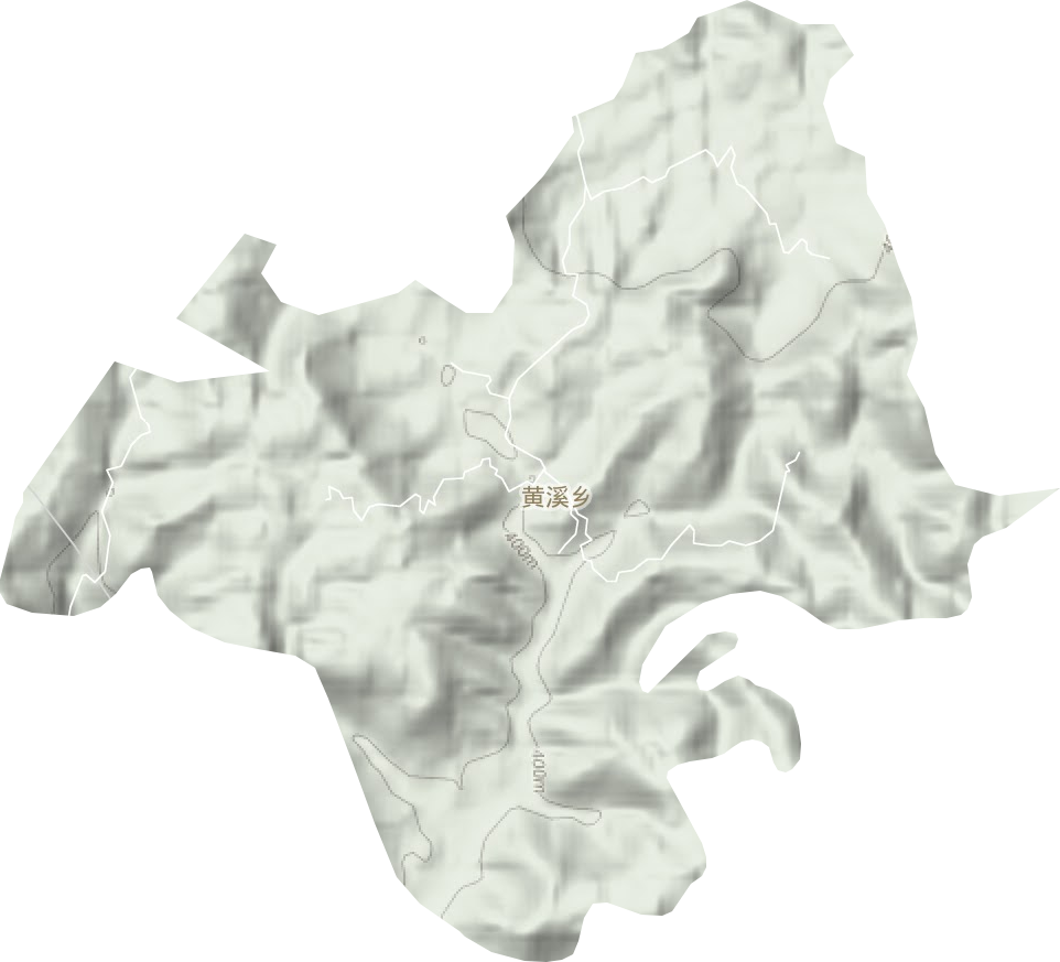 黄溪乡地形图