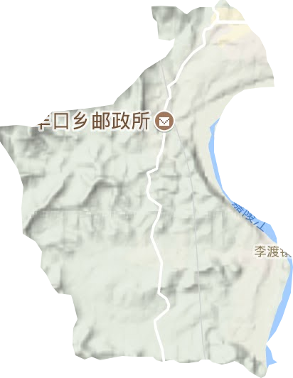 李渡镇地形图
