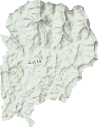 龙岭镇地形图
