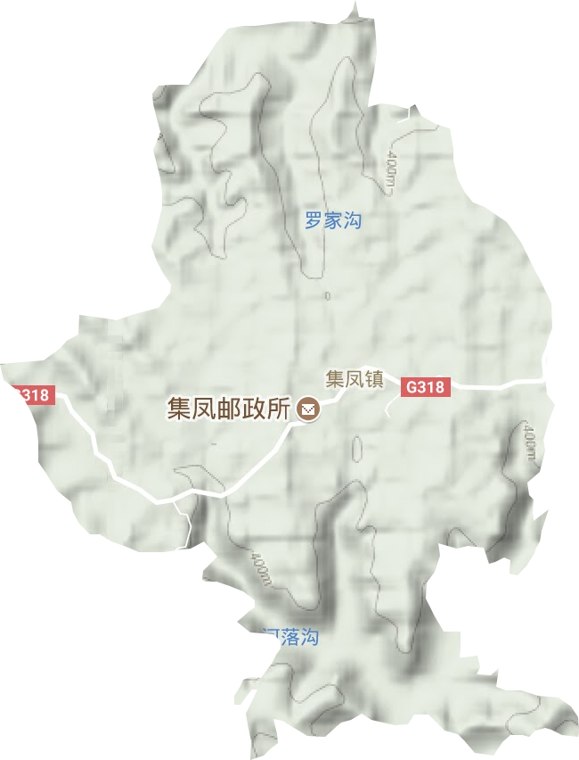 集凤镇地形图