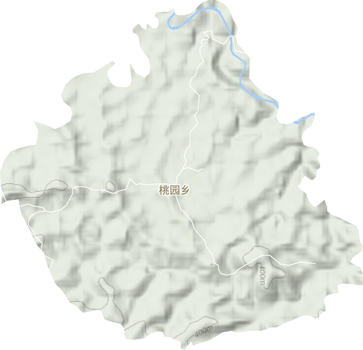 桃园乡地形图