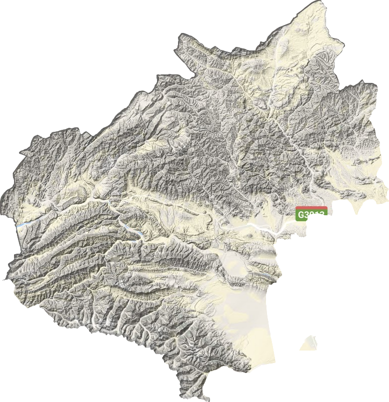 乌恰县地形图
