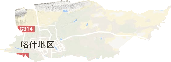 喀什市地形图