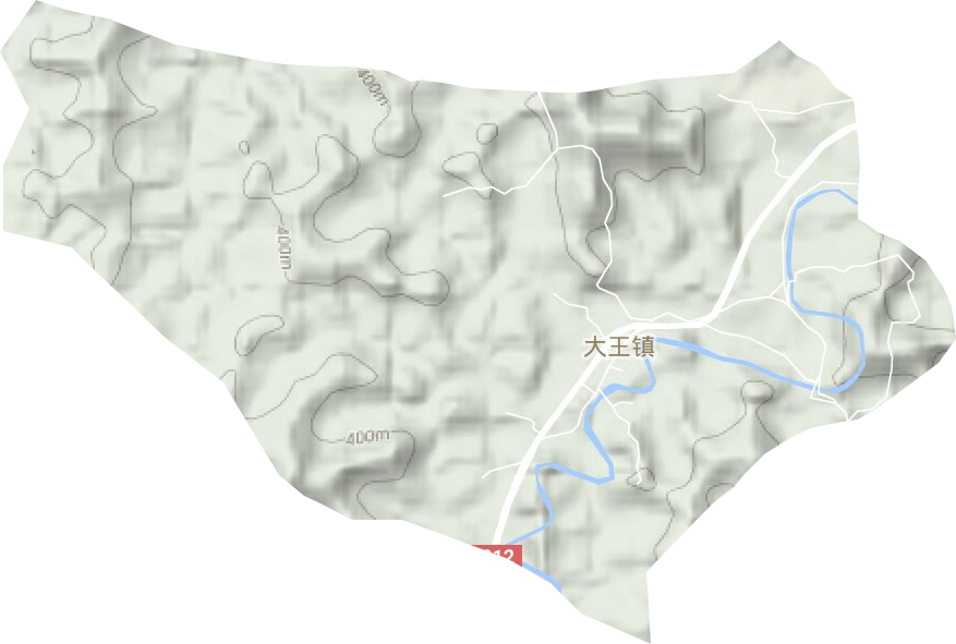 大王镇地形图