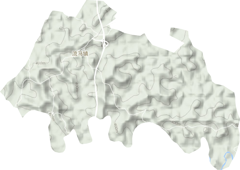 流马镇地形图