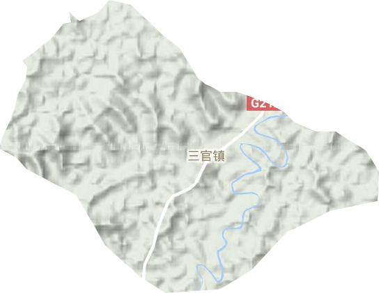 三官镇地形图