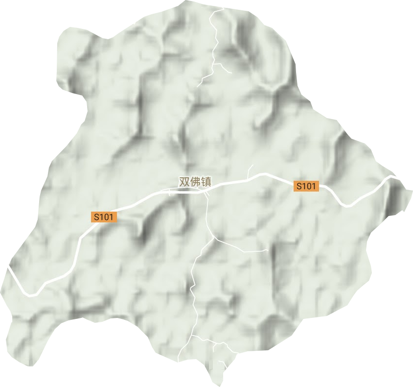 双佛镇地形图
