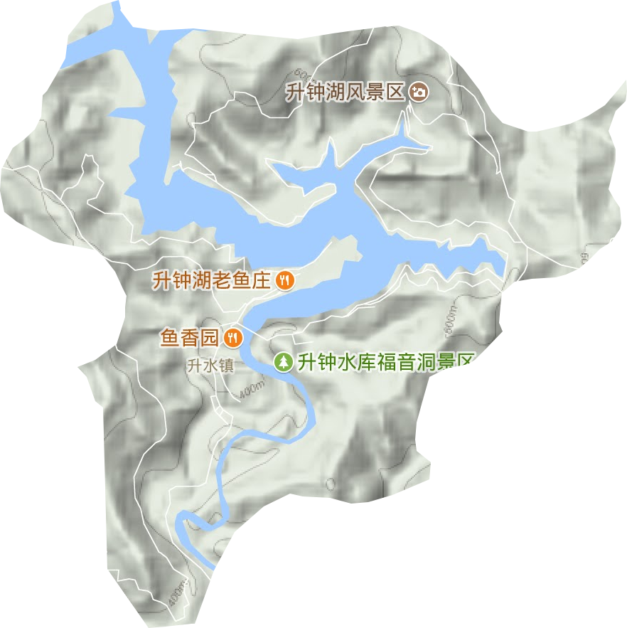 升水镇地形图