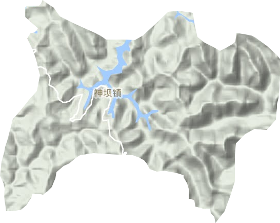 神坝镇地形图