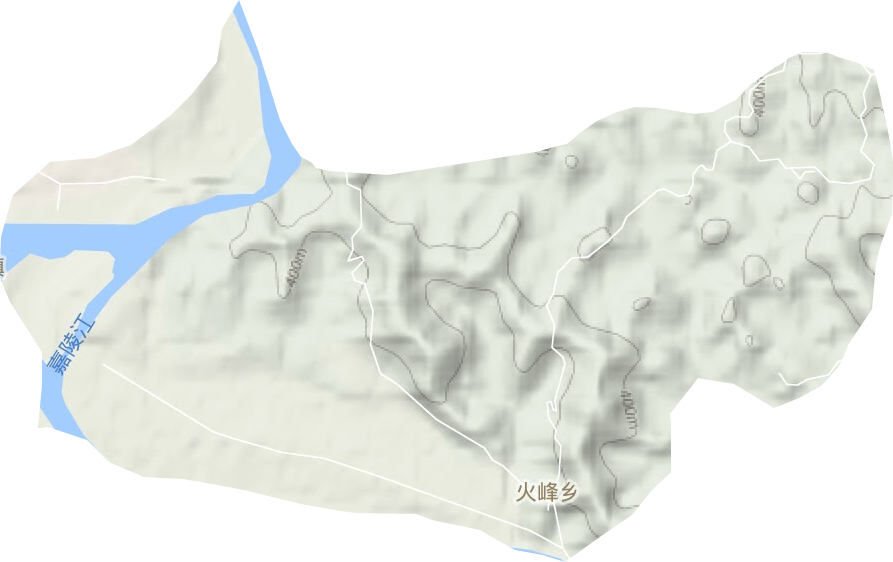 火峰乡地形图