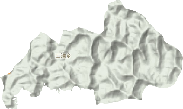 三清乡地形图