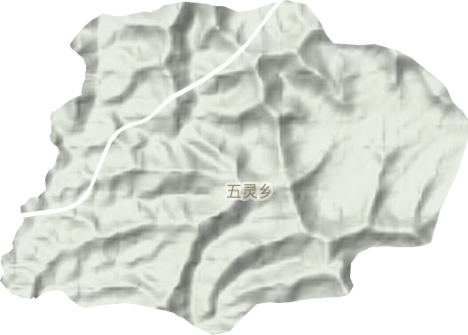 五灵乡地形图