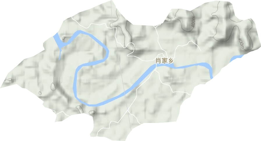 肖家乡地形图
