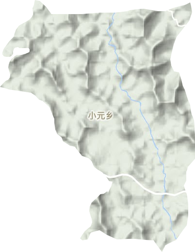 小元乡地形图