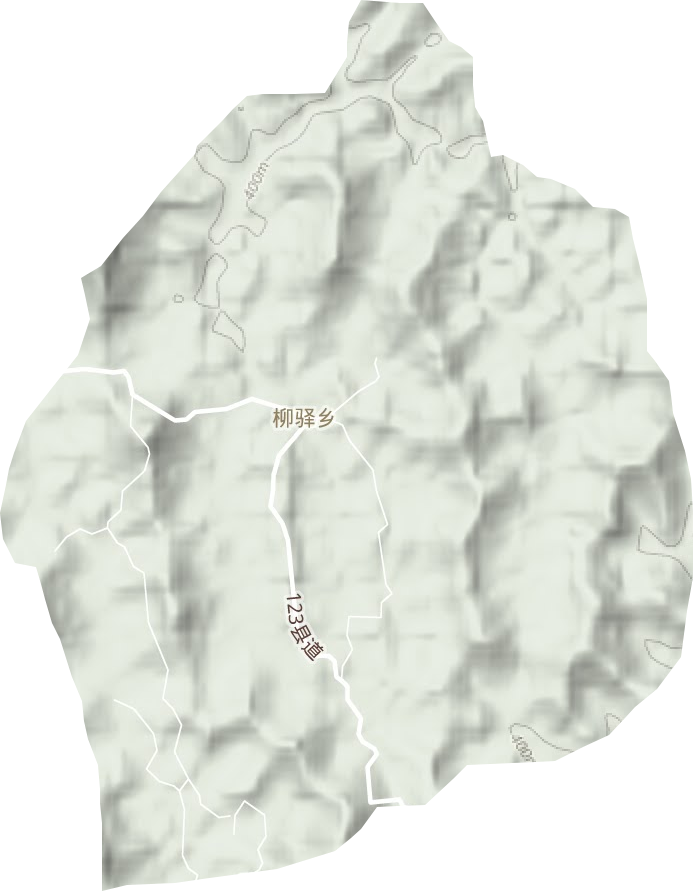 柳驿乡地形图