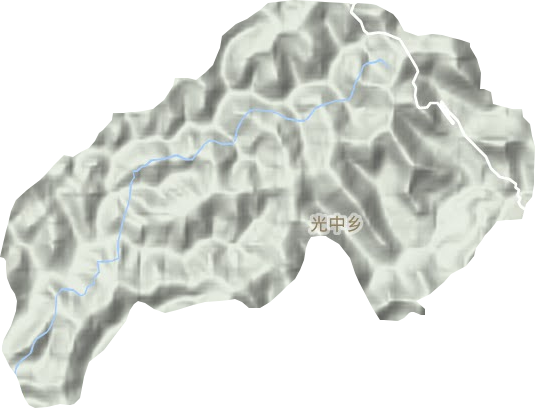 光中乡地形图