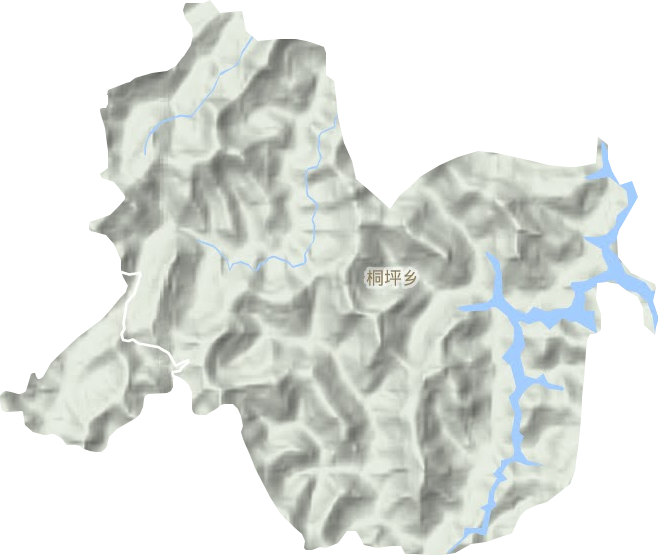 桐坪乡地形图