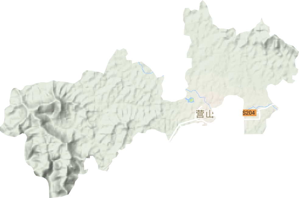朗池镇地形图