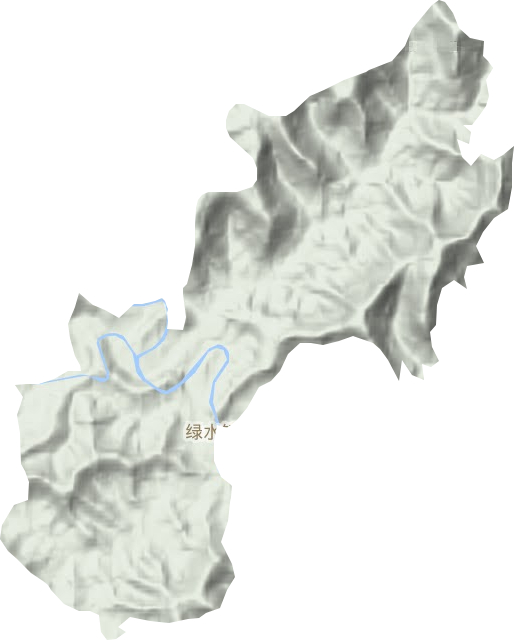 绿水镇地形图