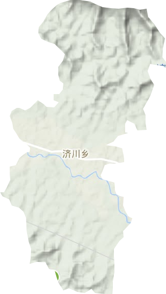 济川乡地形图