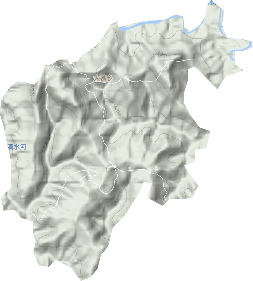 太蓬乡地形图
