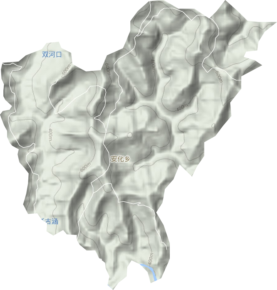 安化乡地形图