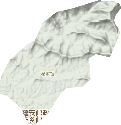 杨家镇地形图