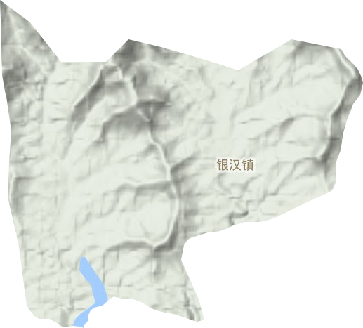 银汉镇地形图