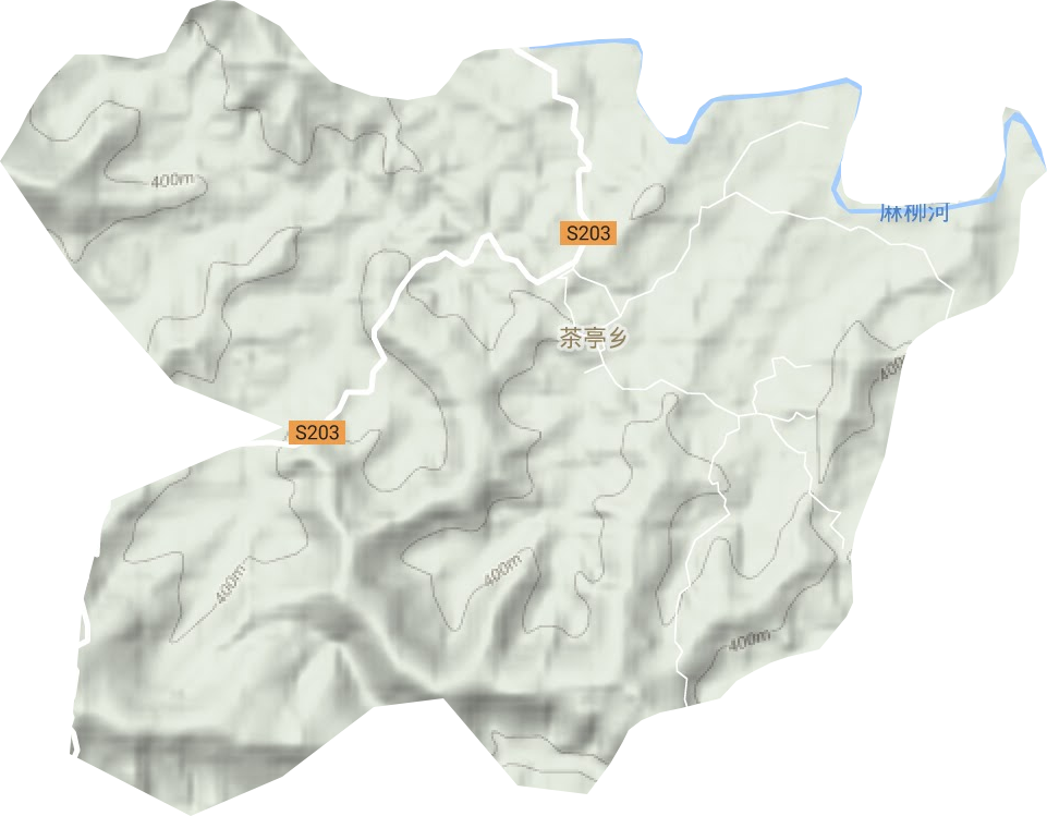 茶亭乡地形图