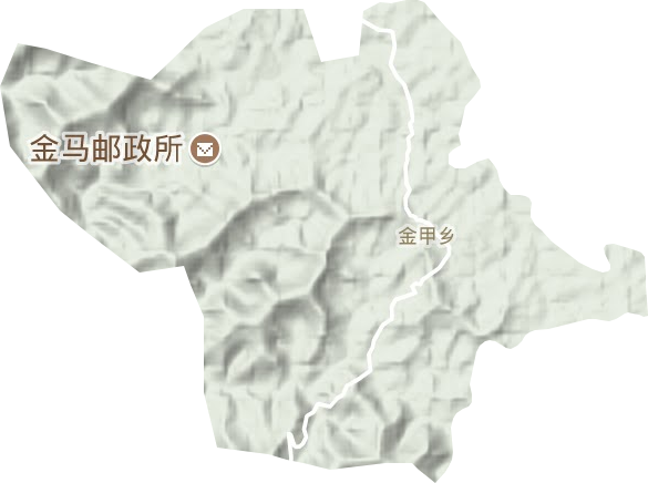 金甲乡地形图