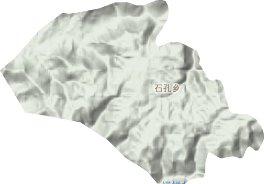石孔乡地形图