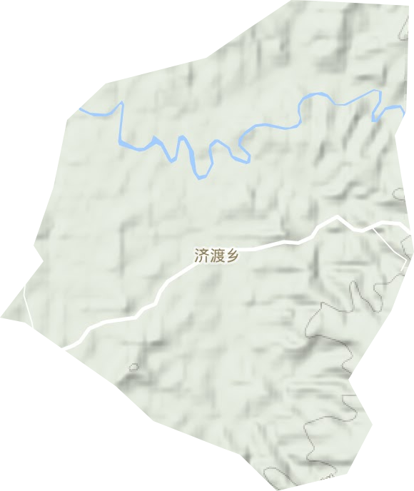 济渡乡地形图