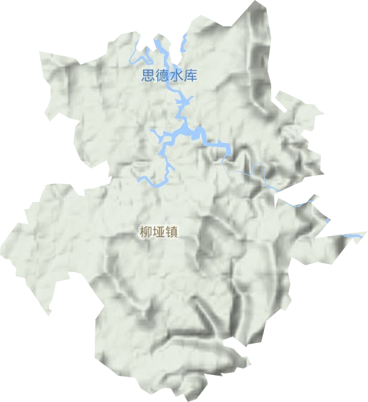 柳垭镇地形图