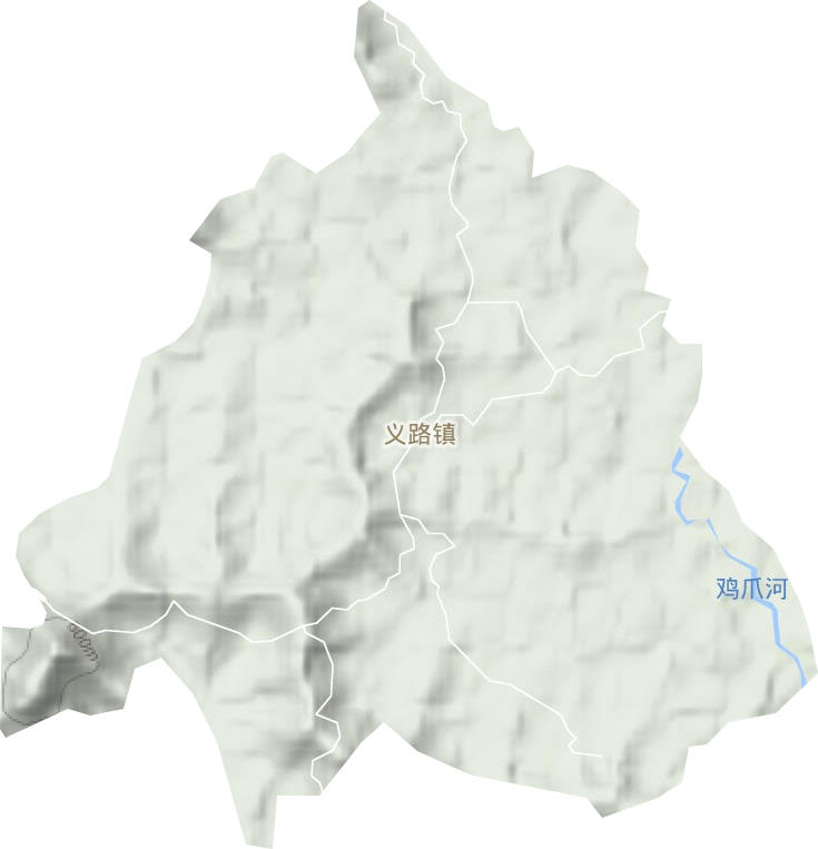 义路镇地形图
